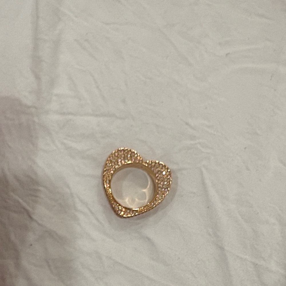 Kurt Geiger Gold Textured Women's Ring - Picture 2 of 8